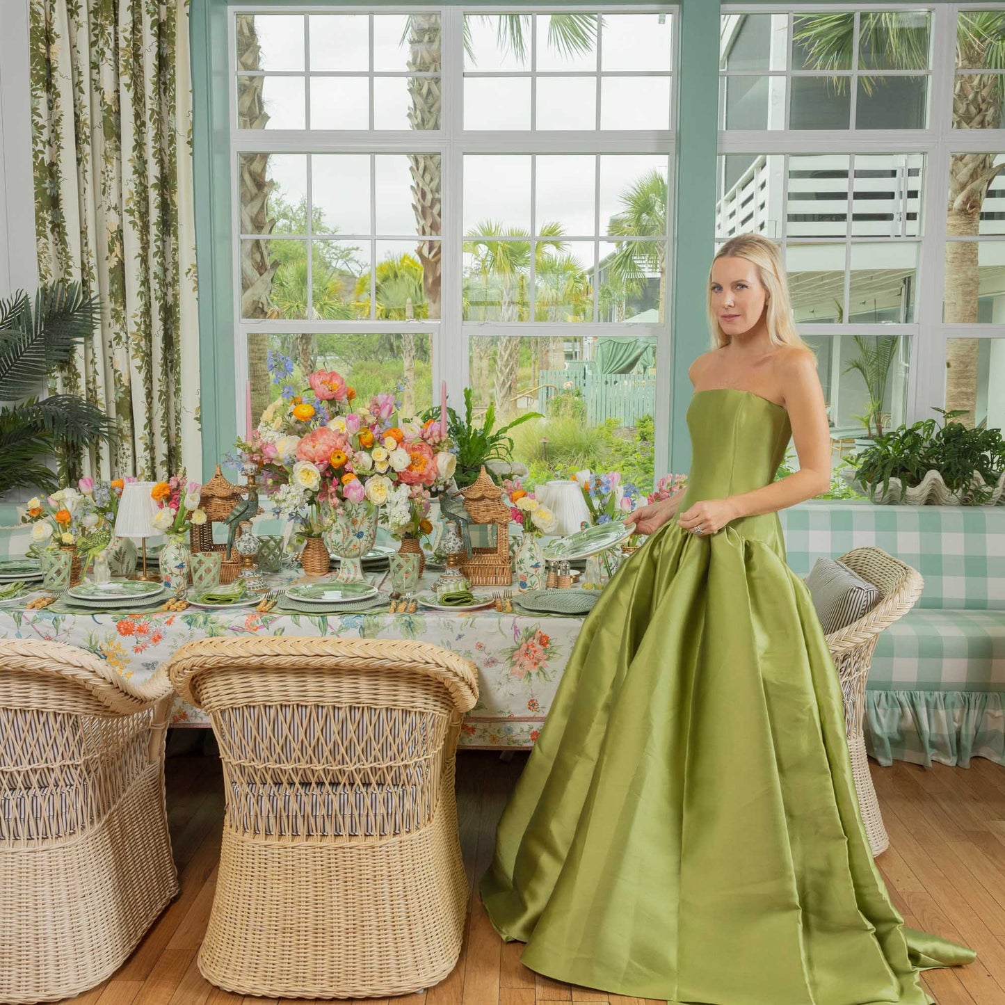 Assiettes à entrée marbrées Julia Green (lot de 4)