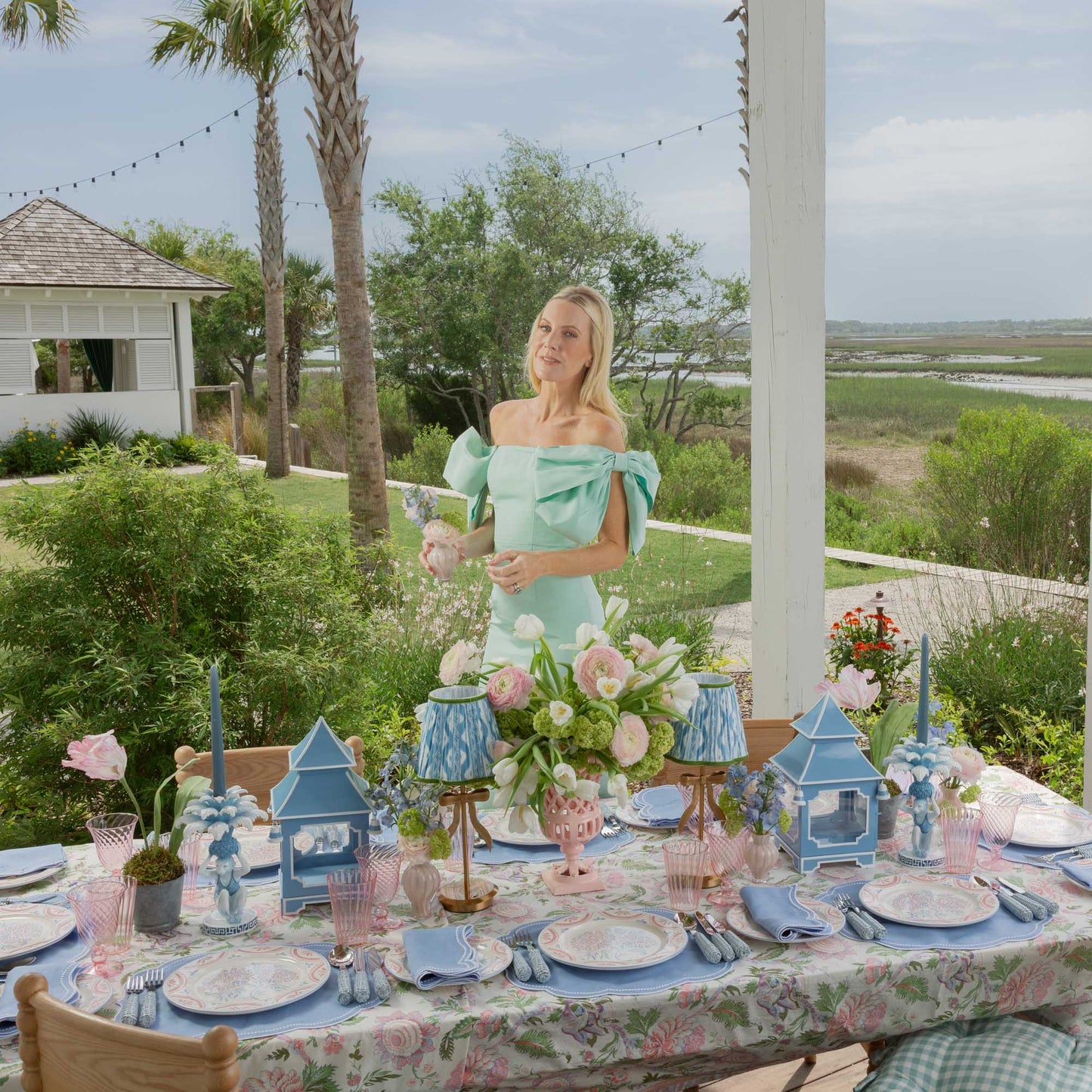 Assiettes à dîner et à entrée Eliza Floral (lot de 8)