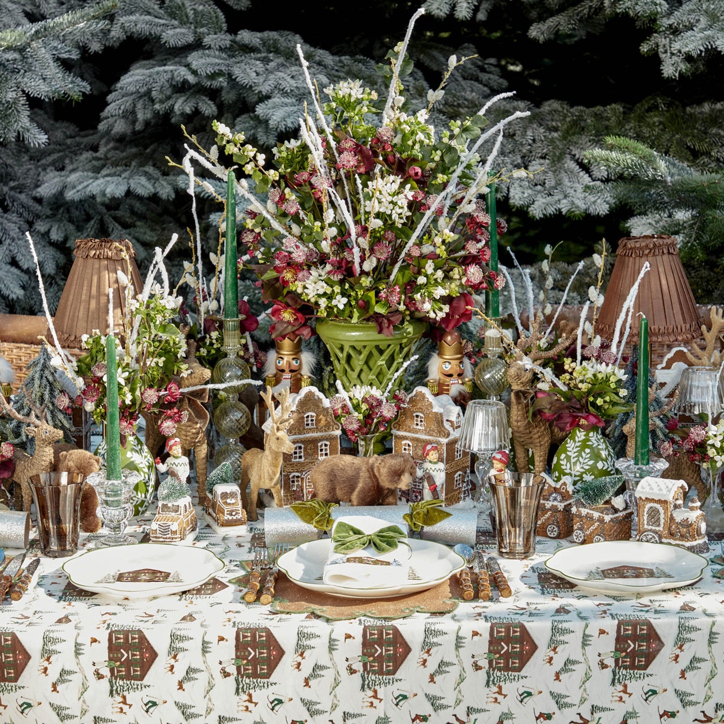 Grands ours bruns alpins (ensemble de 3)