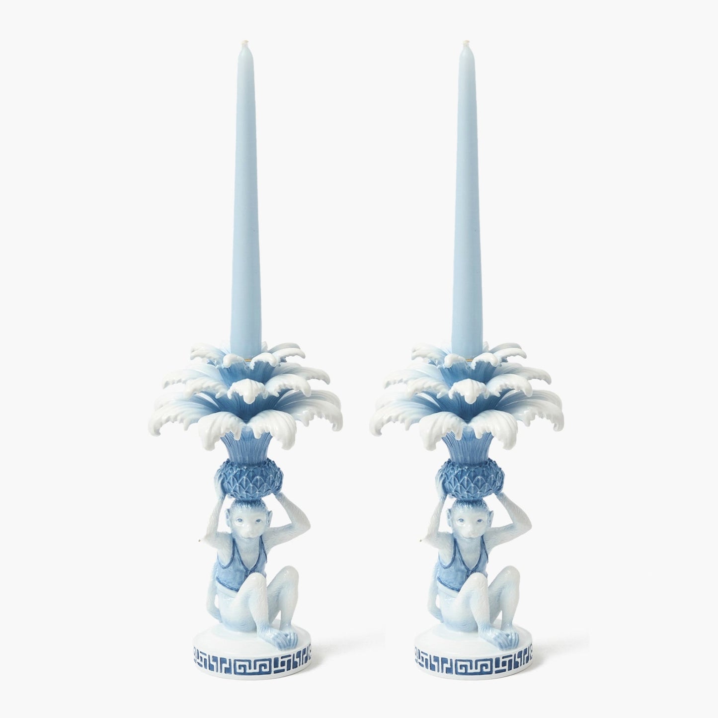 Bougeoirs Blue Monkey (paire)