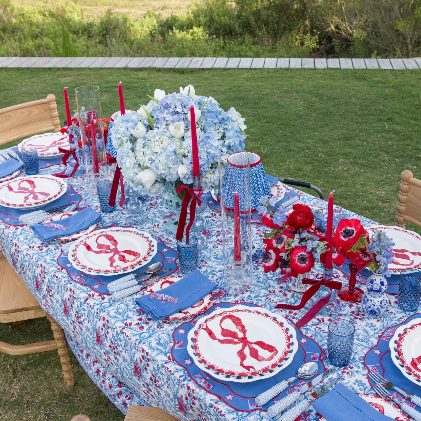 Sets de table et serviettes du 4 juillet (lot de 4)
