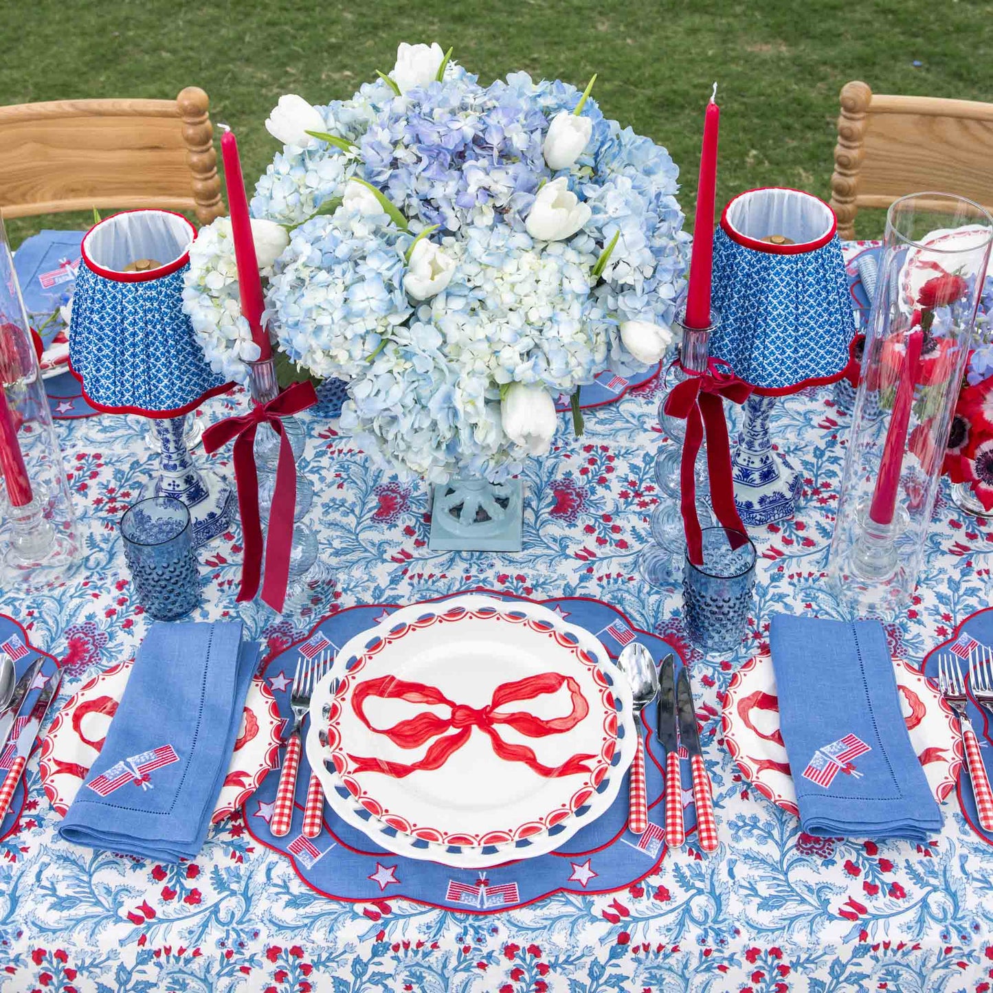 Sets de table et serviettes du 4 juillet (lot de 4)
