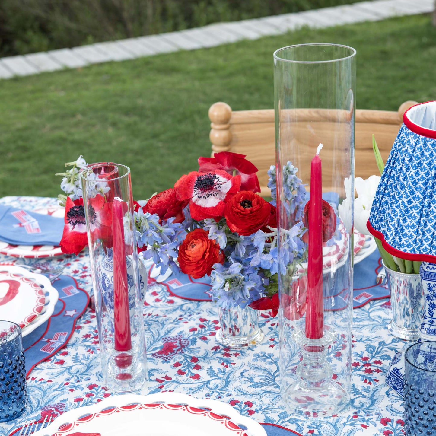 Grand bougeoir en verre Claudia (paire)