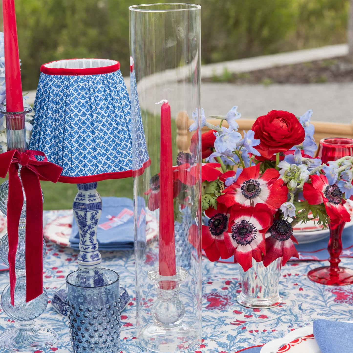 Grand bougeoir en verre Claudia (paire)