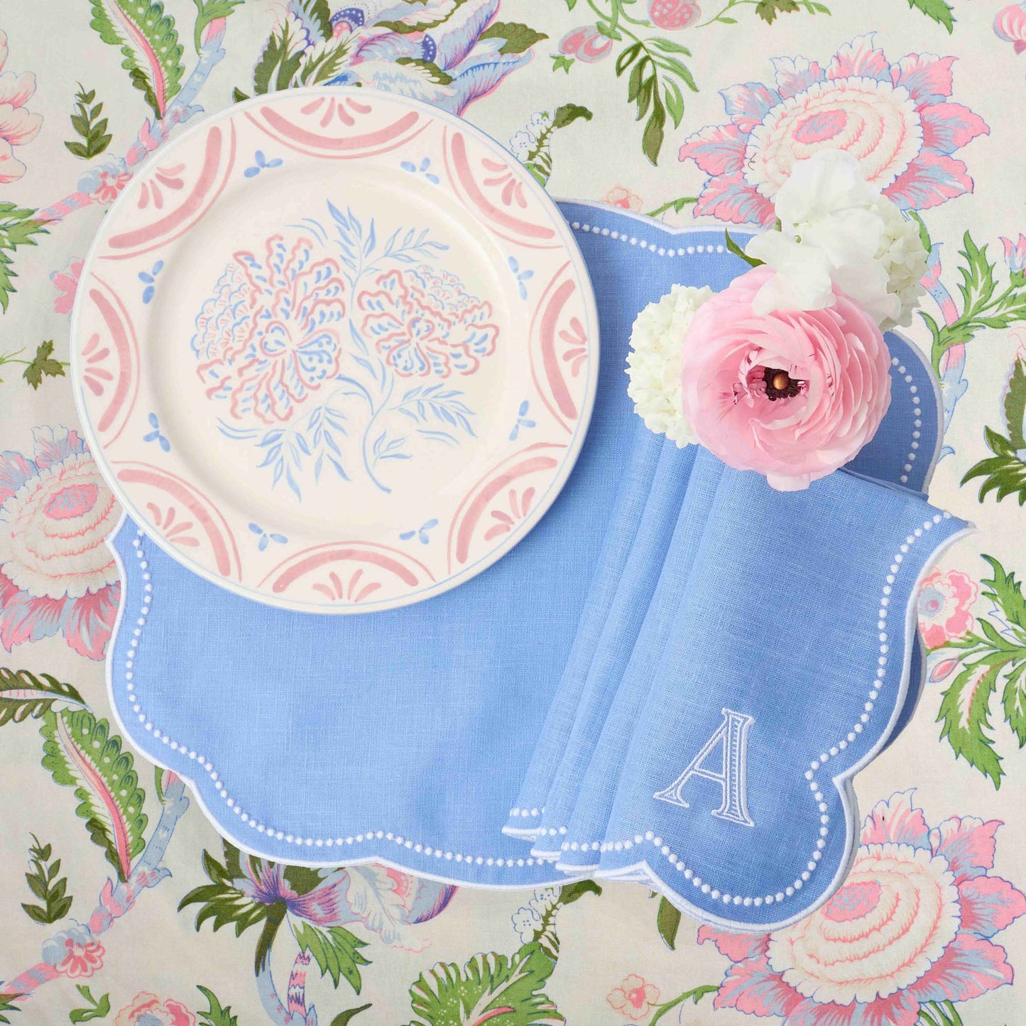 Assiettes à dîner et à entrée Eliza Floral (lot de 8)