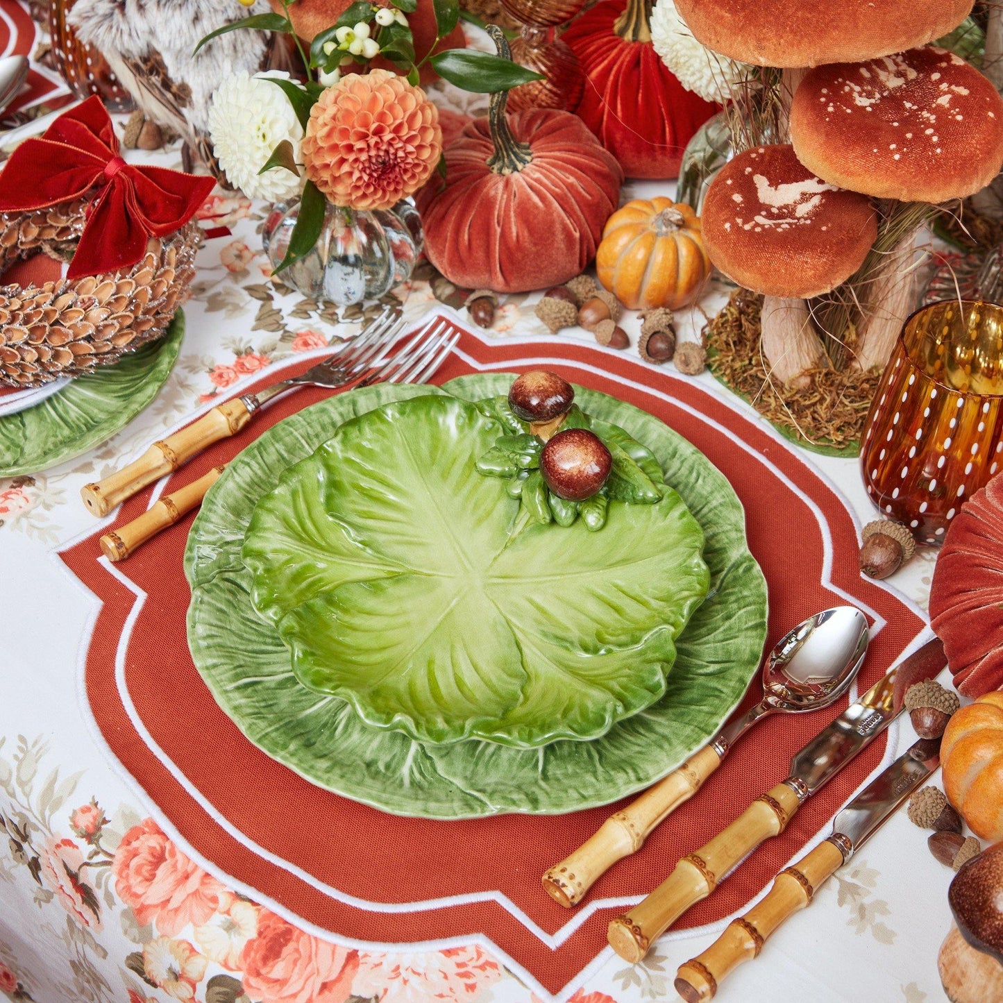 Assiette de chou aux cèpes
