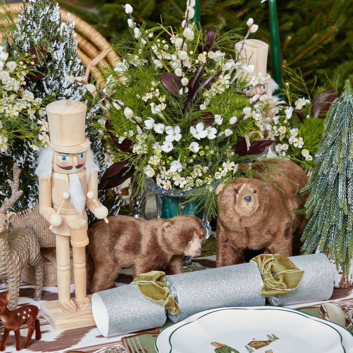 Grands ours bruns alpins (ensemble de 3)