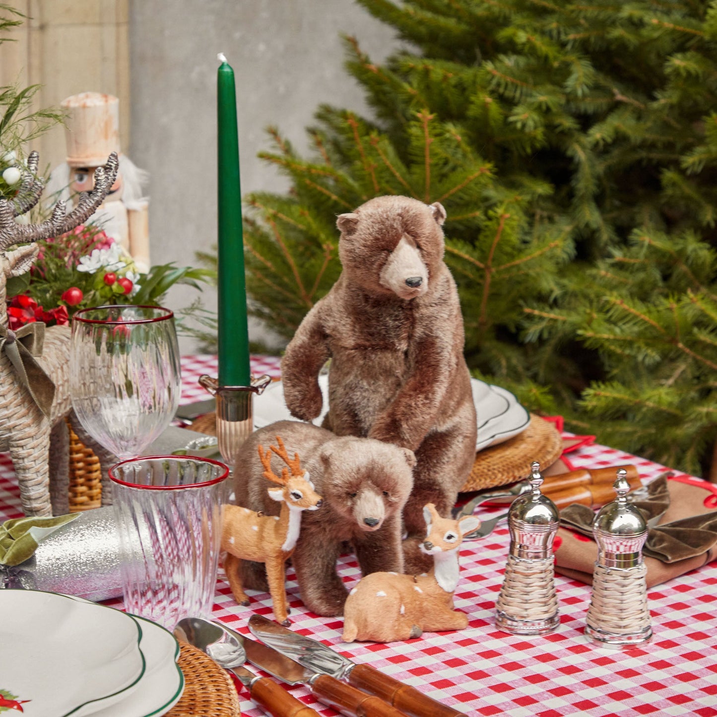 Grands ours bruns alpins (ensemble de 3)