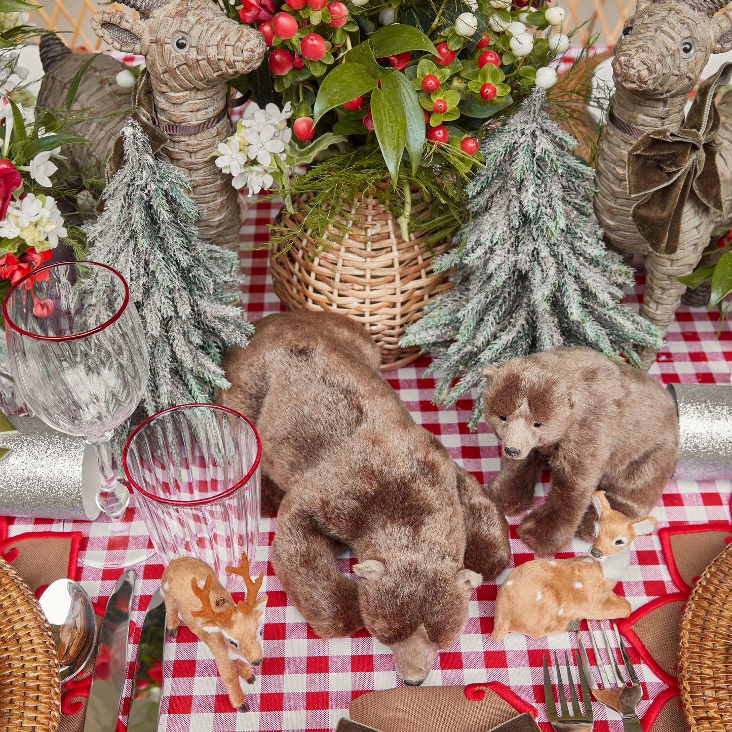 Grands ours bruns alpins (ensemble de 3)