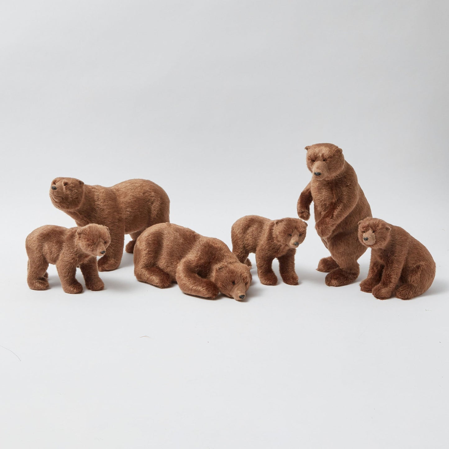 Grands ours bruns alpins (ensemble de 3)