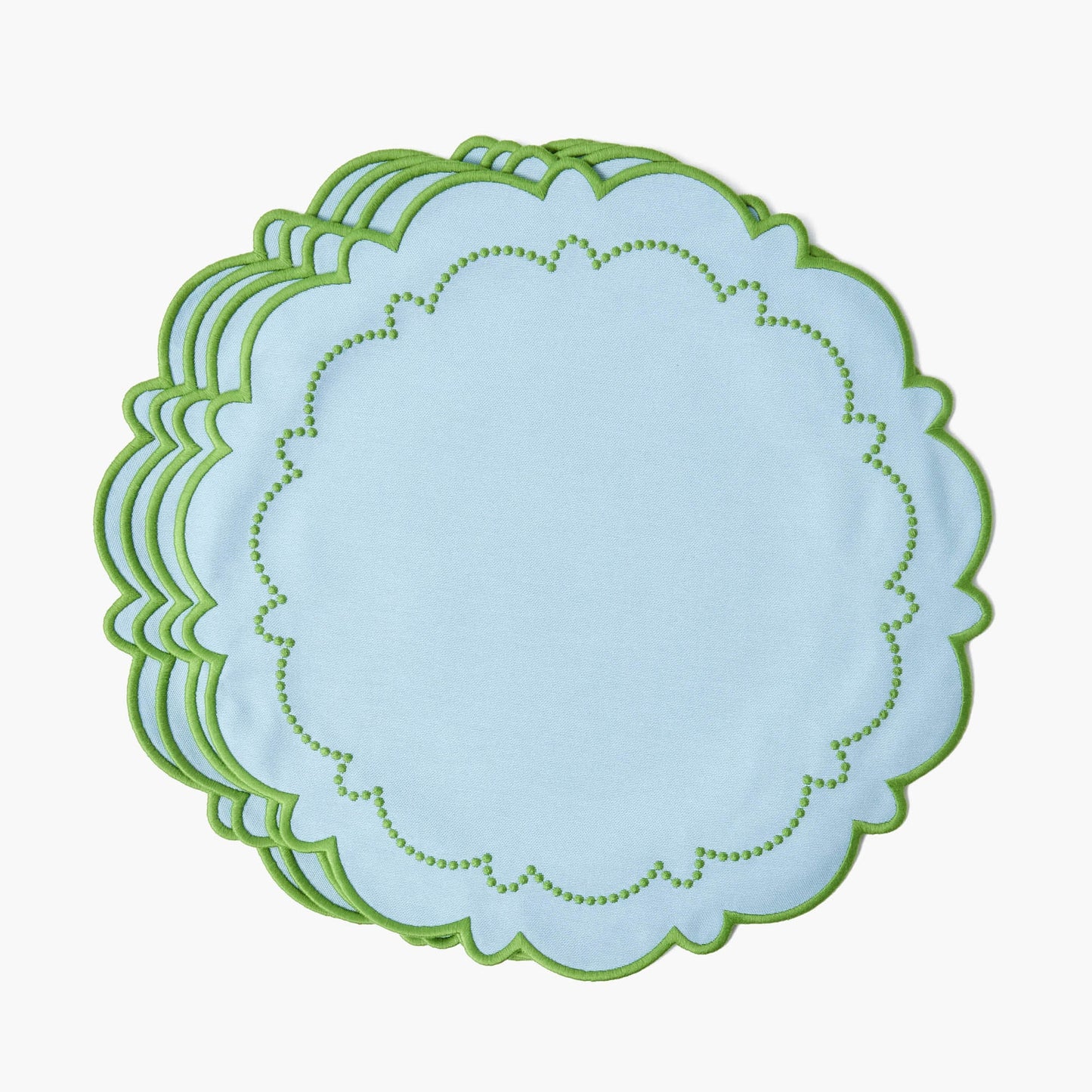 Sets de table bleus et verts Mariana (lot de 4)