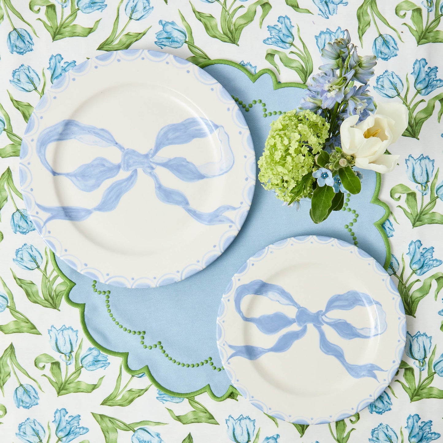 Sets de table bleus et verts Mariana (lot de 4)