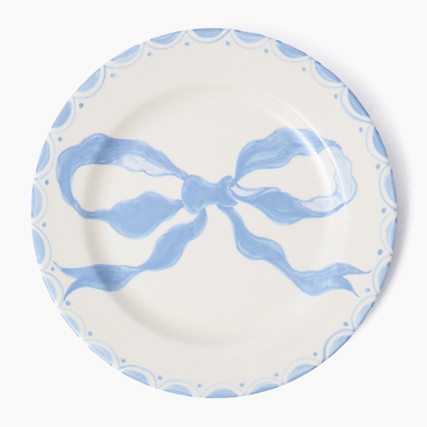 Assiette plate Marilyn Blue Bow