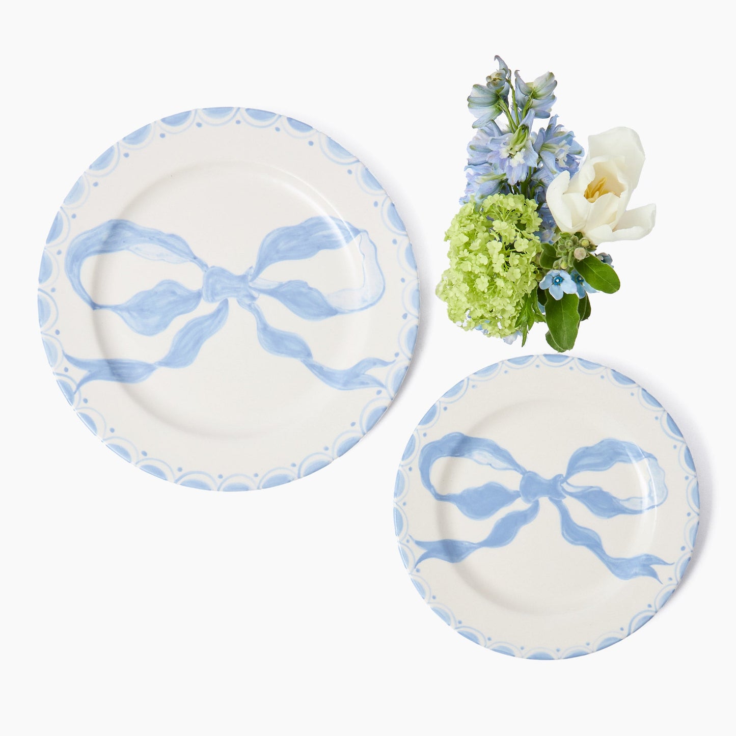 Assiette de démarrage Marilyn Blue Bow