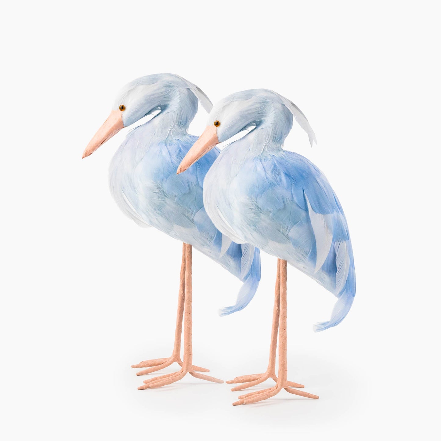 Cigogne Saskia bleue (couple) - 25 cm