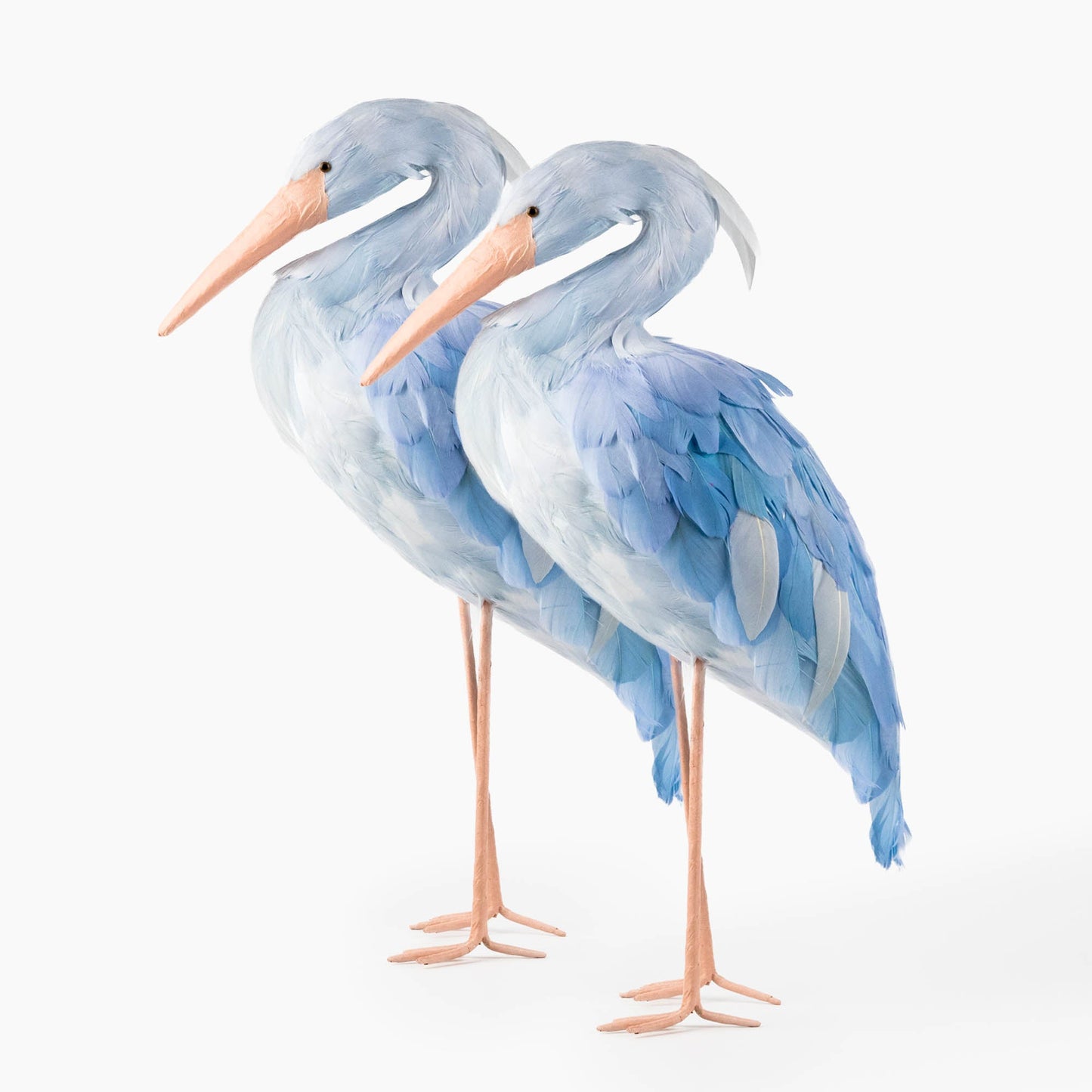 Cigogne Saskia bleue (couple) - 44 cm