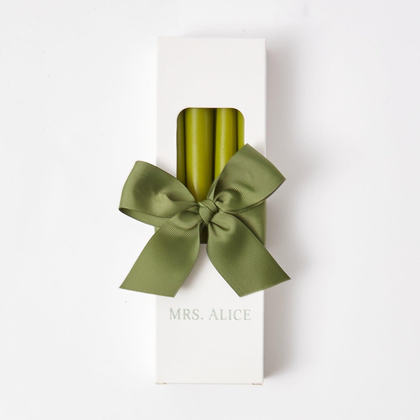 Coffret de bougies Camille Olive (vert pomme)