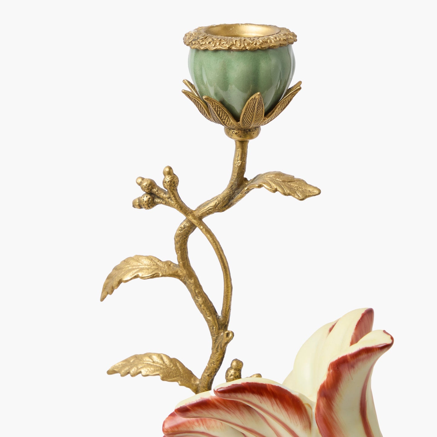 Grand bougeoir cacatoès rose