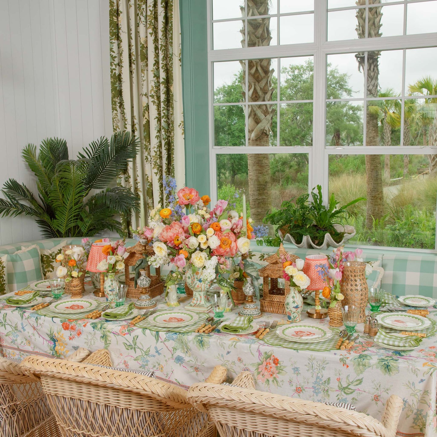 Sets de table Eloise Green Gingham (lot de 4)