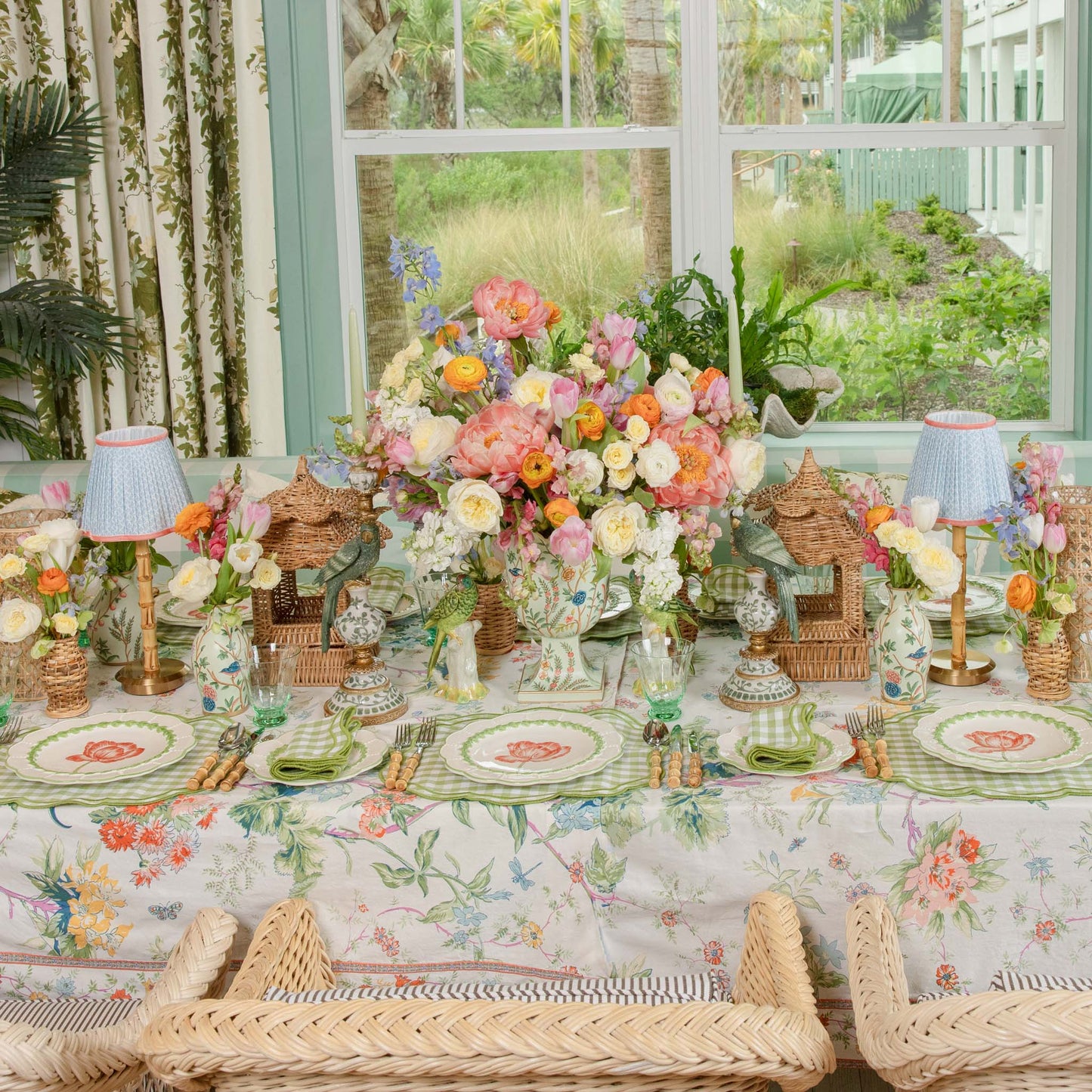 Sets de table Eloise Green Gingham (lot de 4)