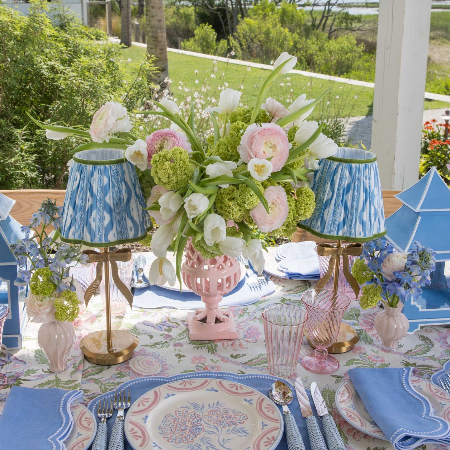 Assiettes à dîner et à entrée Eliza Floral (lot de 8)