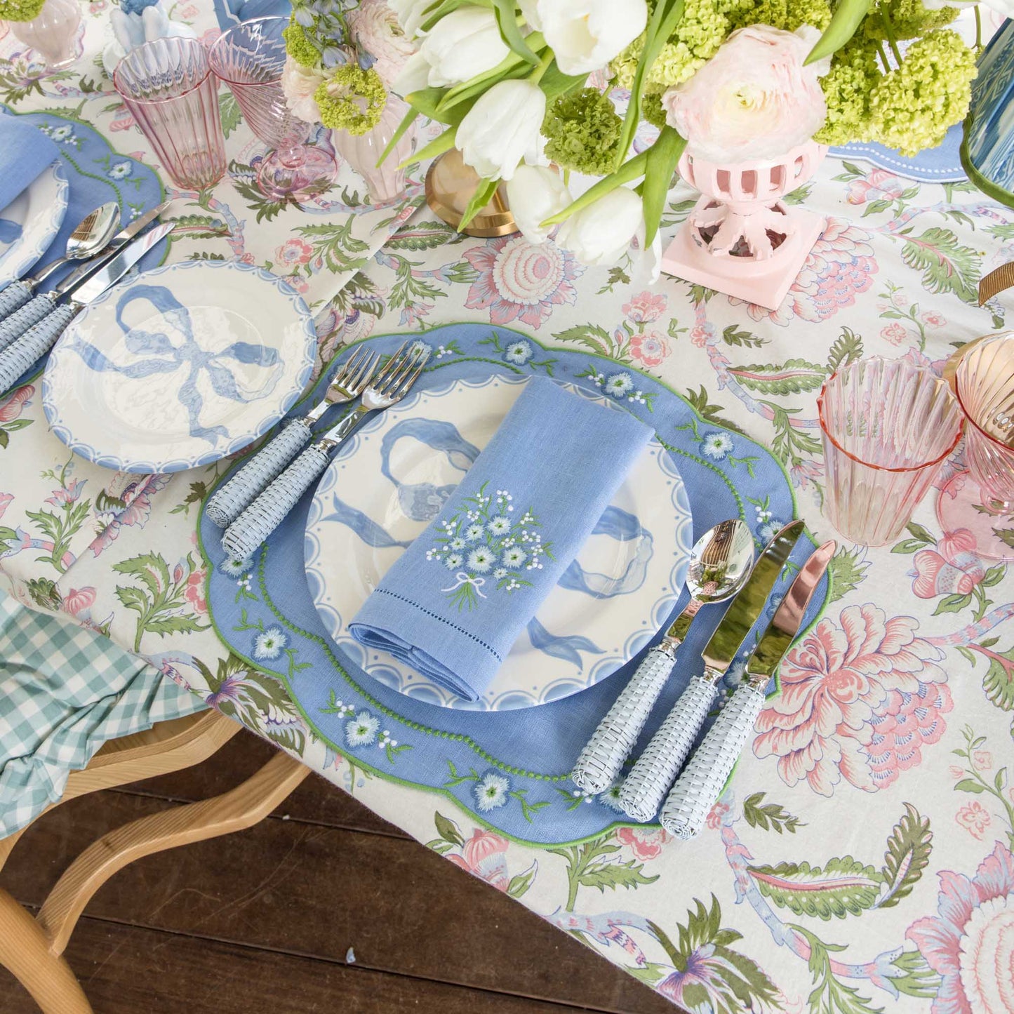 Assiette de démarrage Marilyn Blue Bow