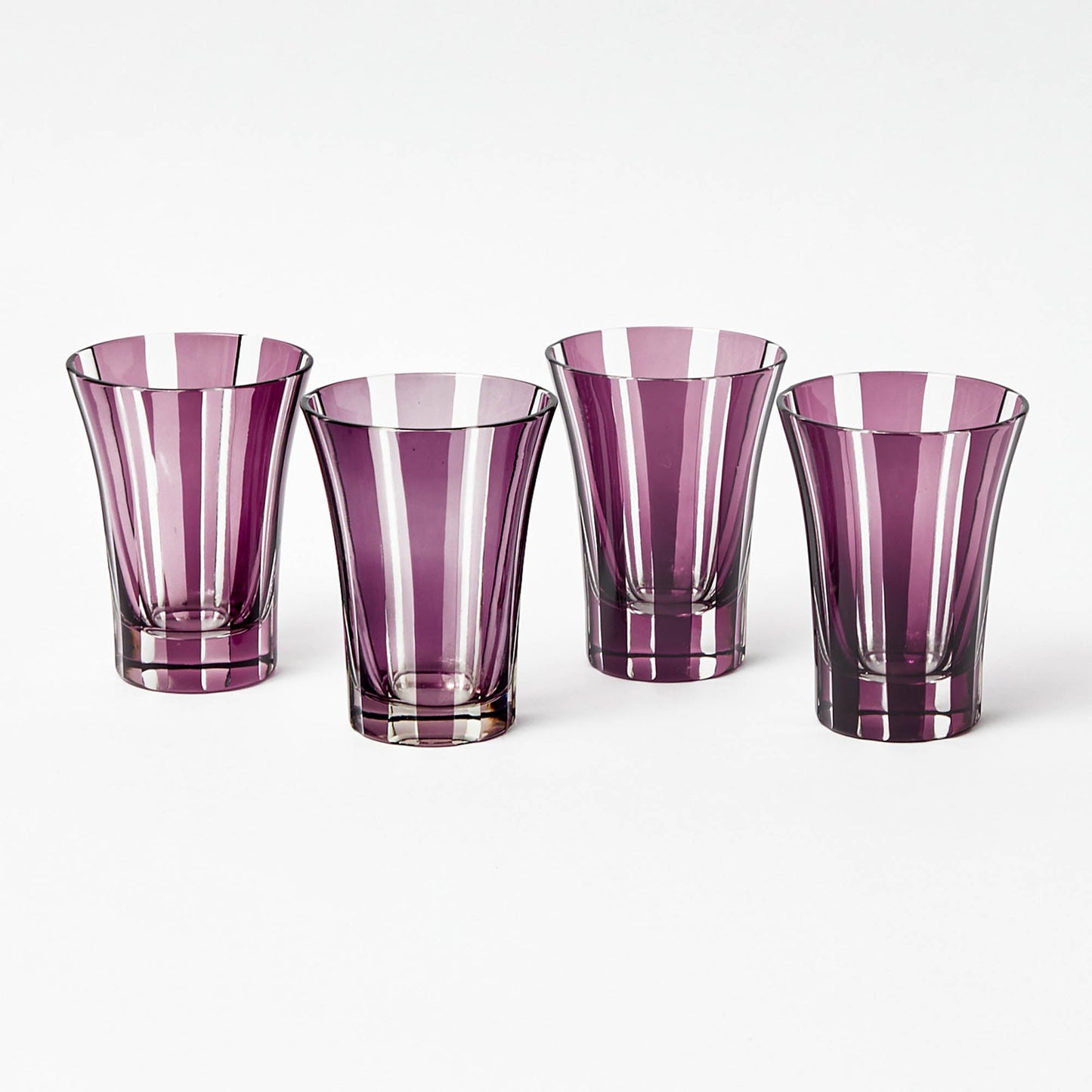 Verres Positano violets (lot de 4)