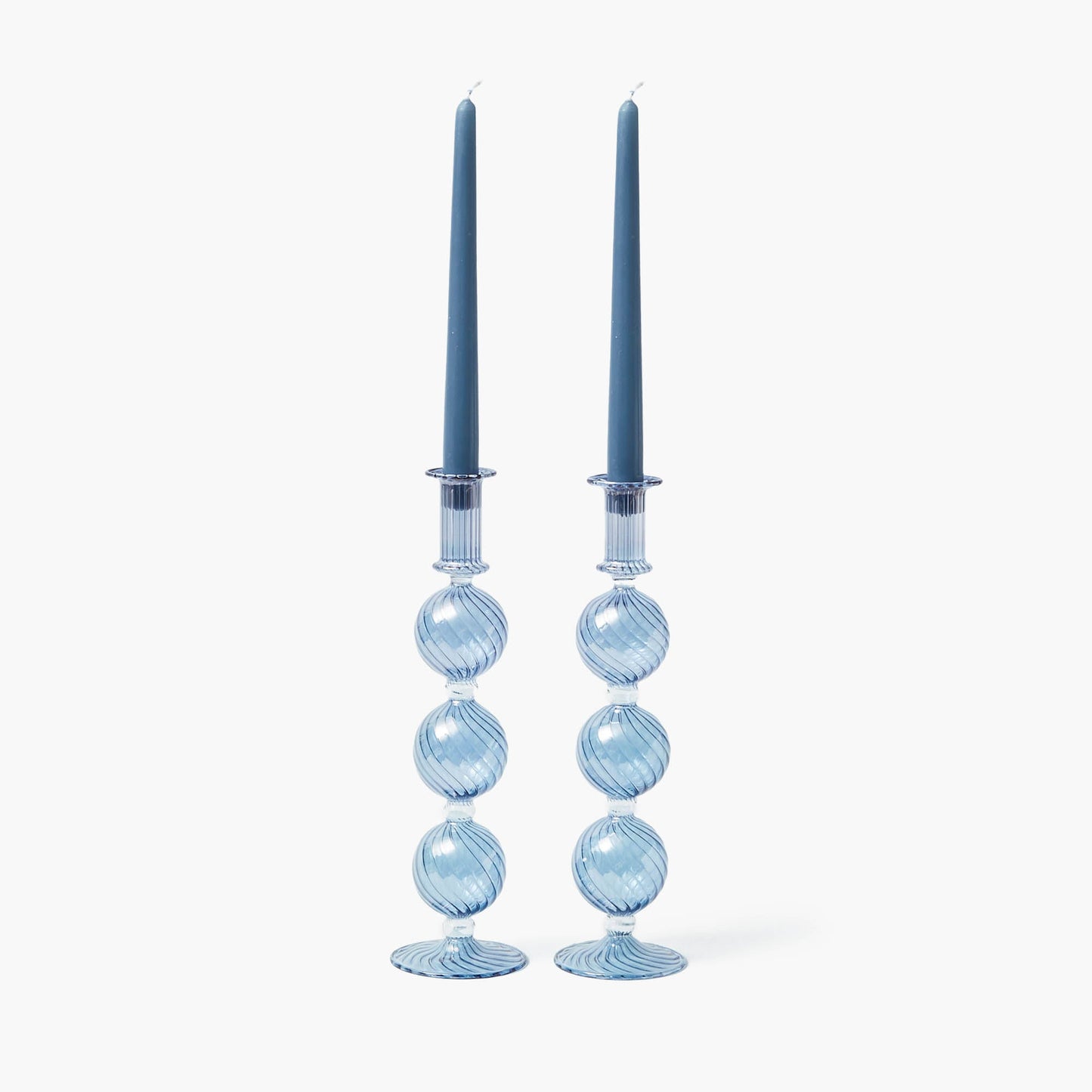 Coffret de bougies Camille Azure (bleu poussiéreux)