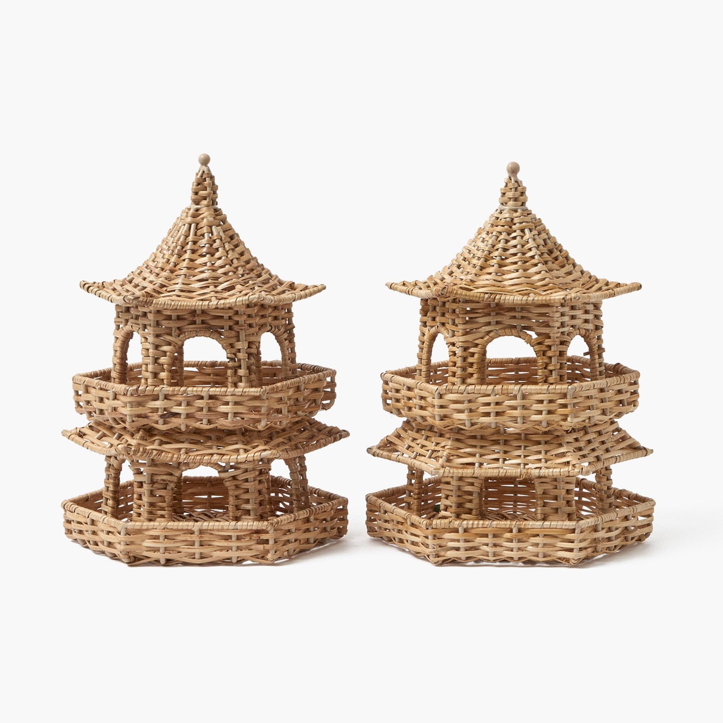 Lanterne pagode en rotin Thea - 30 cm