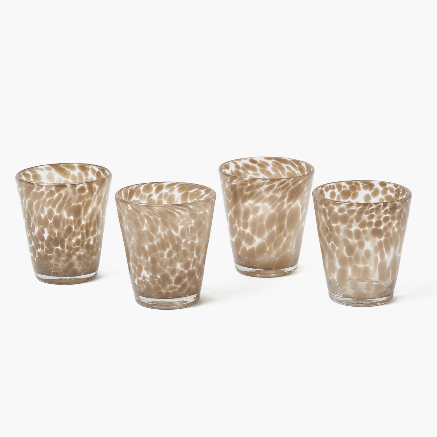 Verres à sable tachetés (lot de 4)