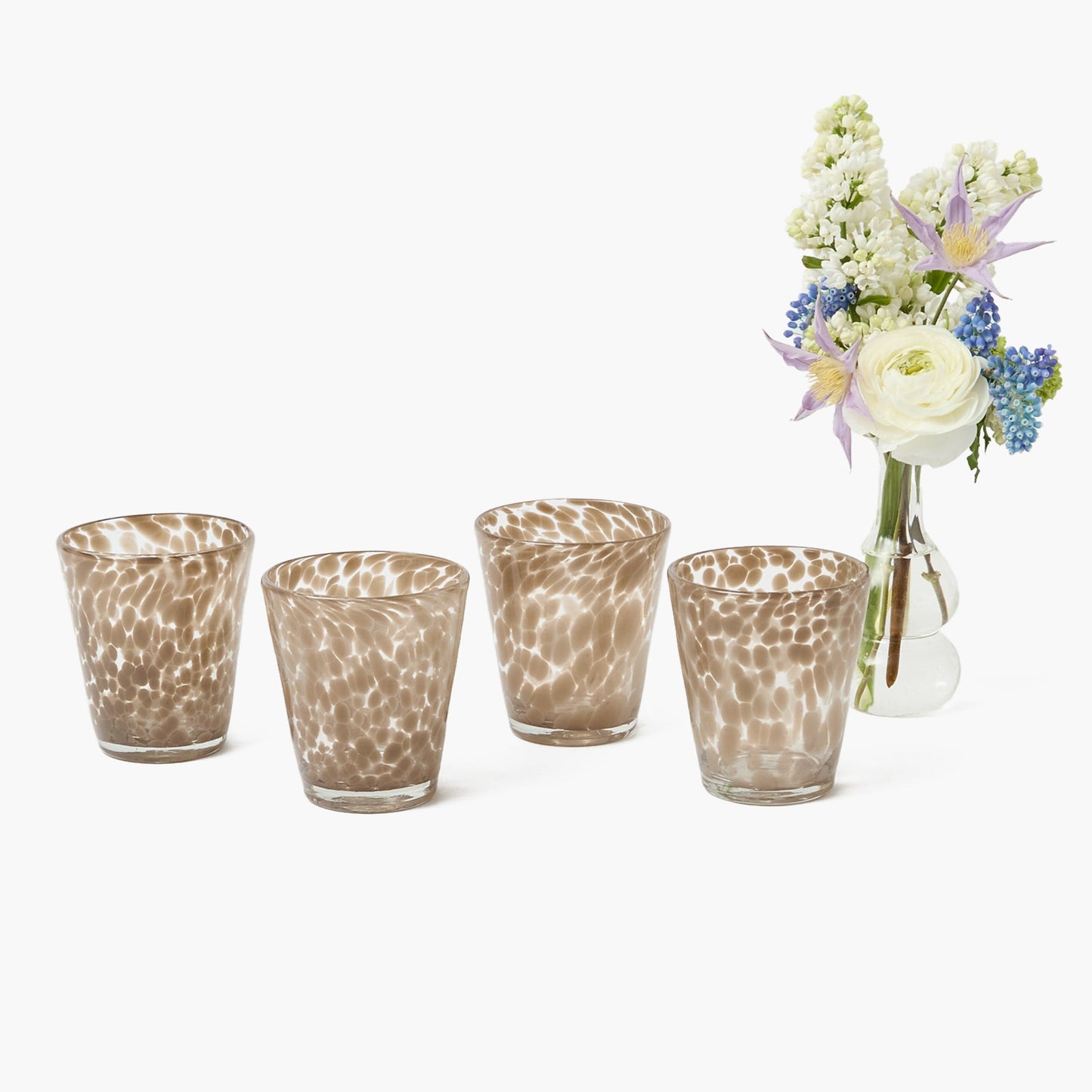 Verres à sable tachetés (lot de 4)