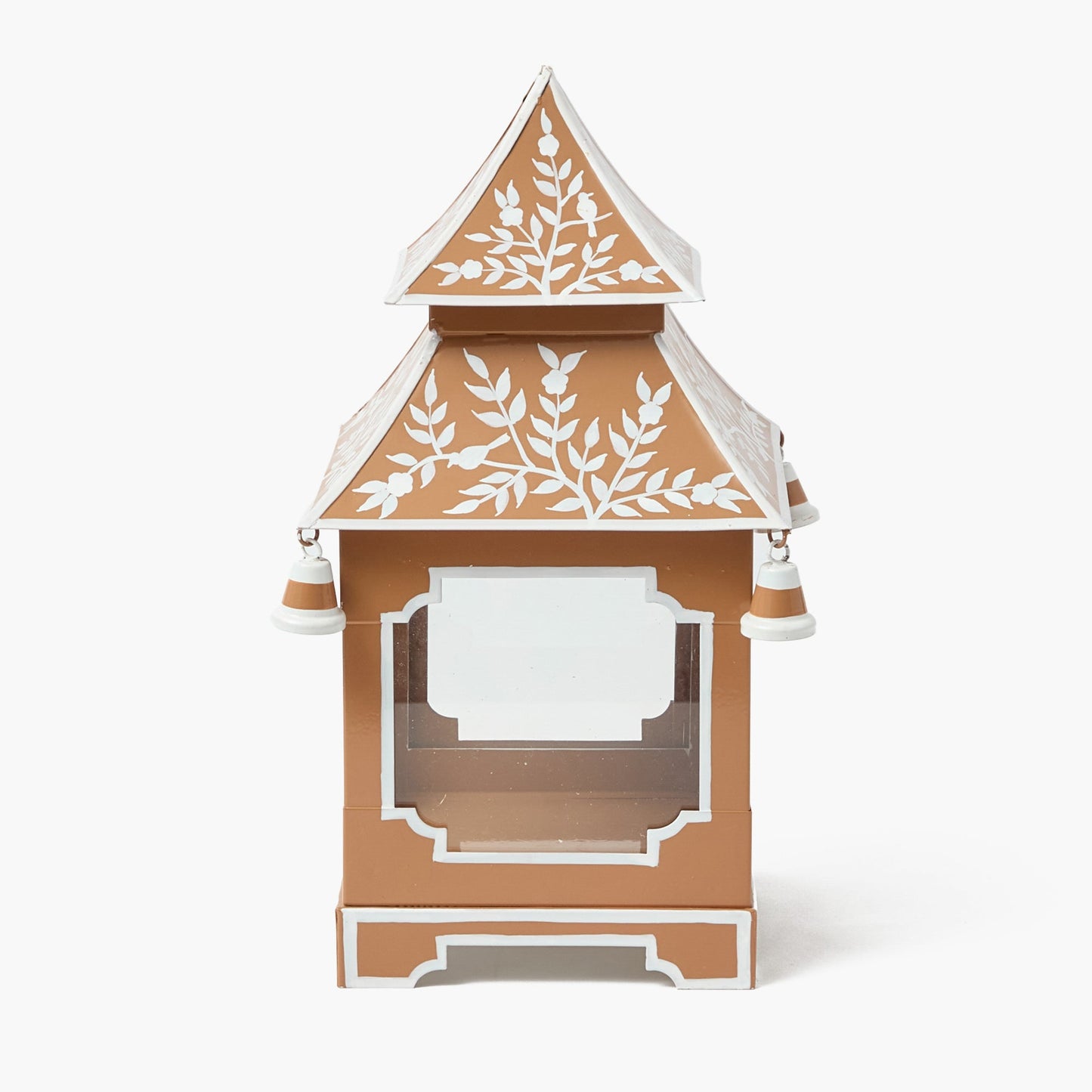 Lanterne pagode chinoise caramel