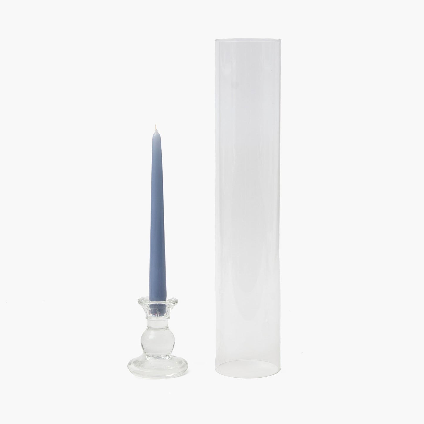 Grand bougeoir en verre Claudia (paire)