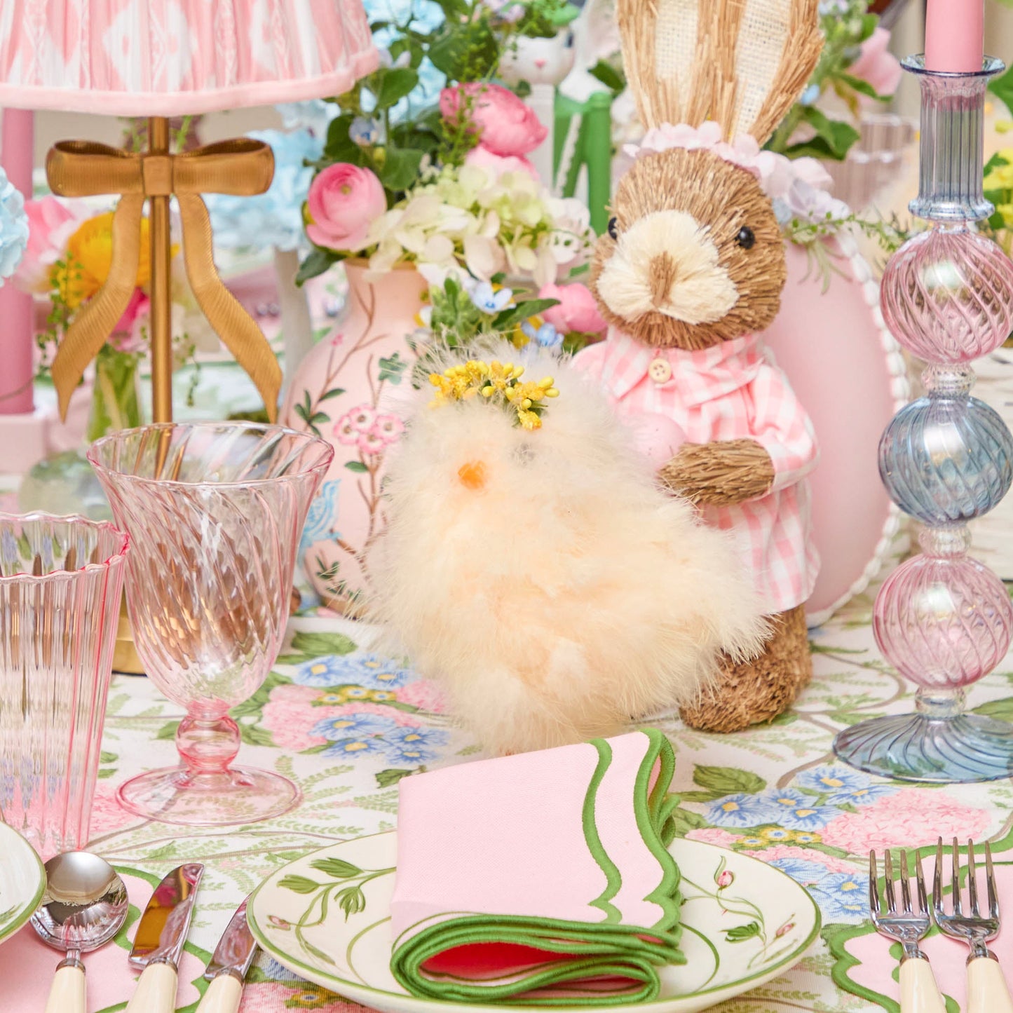 Grands poussins duveteux (paire)