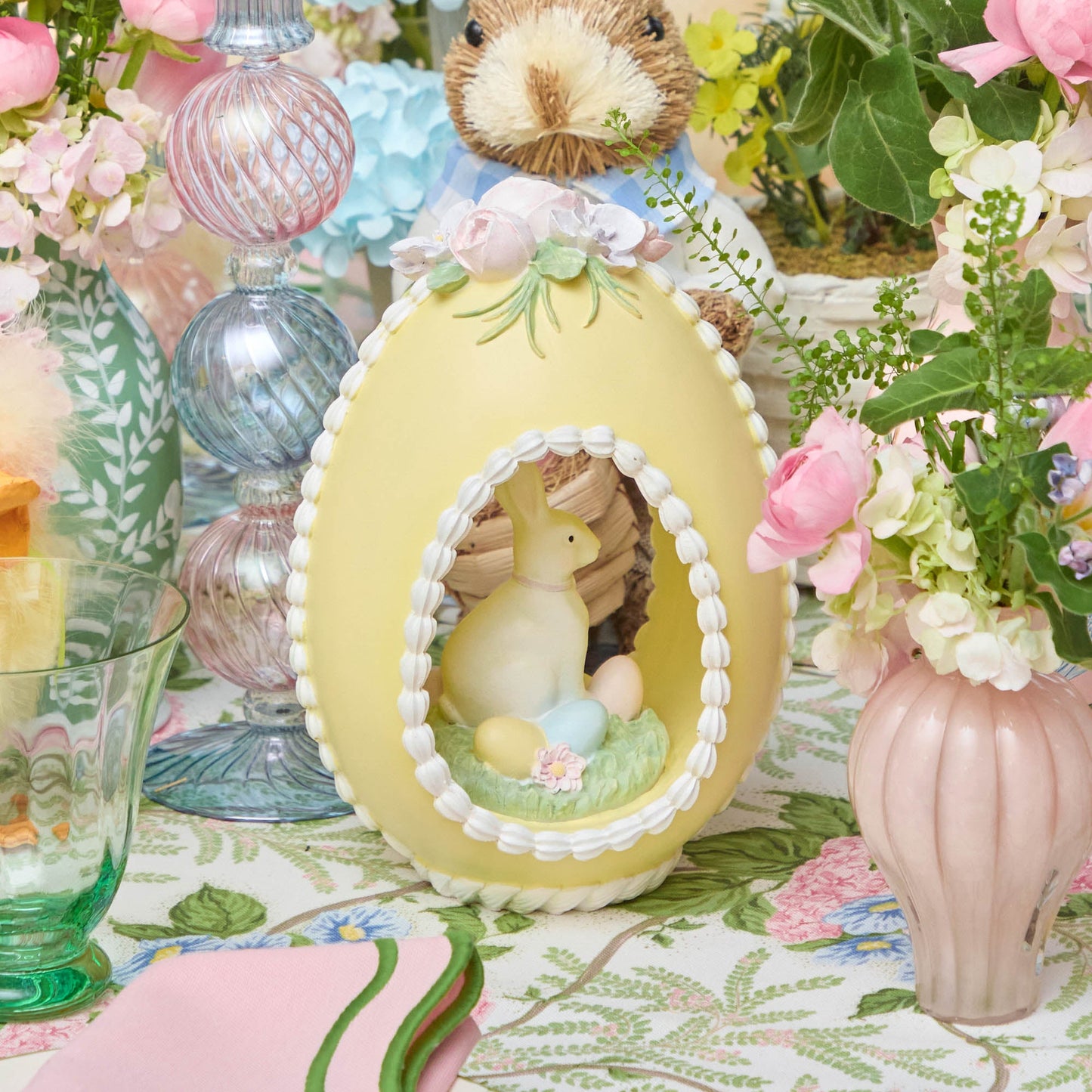 Lapin pastel dans un œuf (lot de 3)