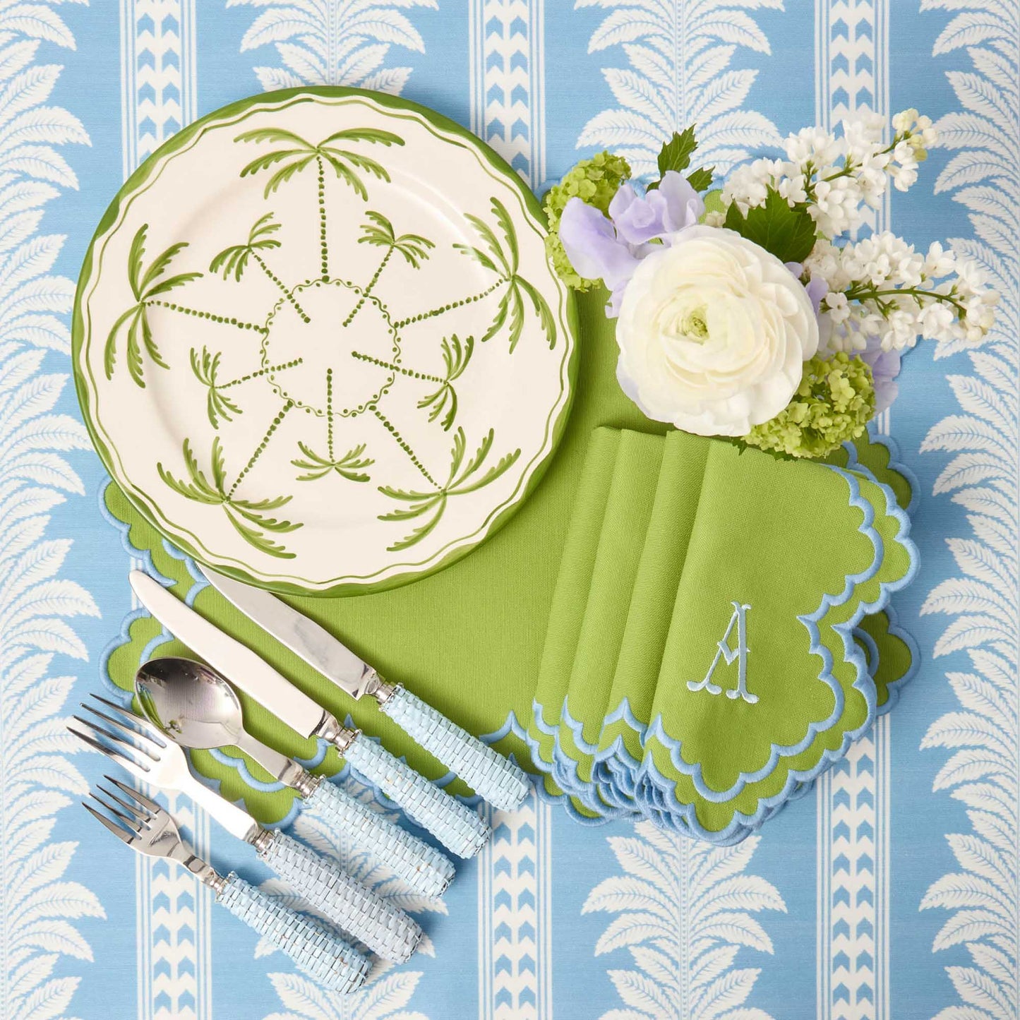 Assiettes plates Palmera (lot de 4)
