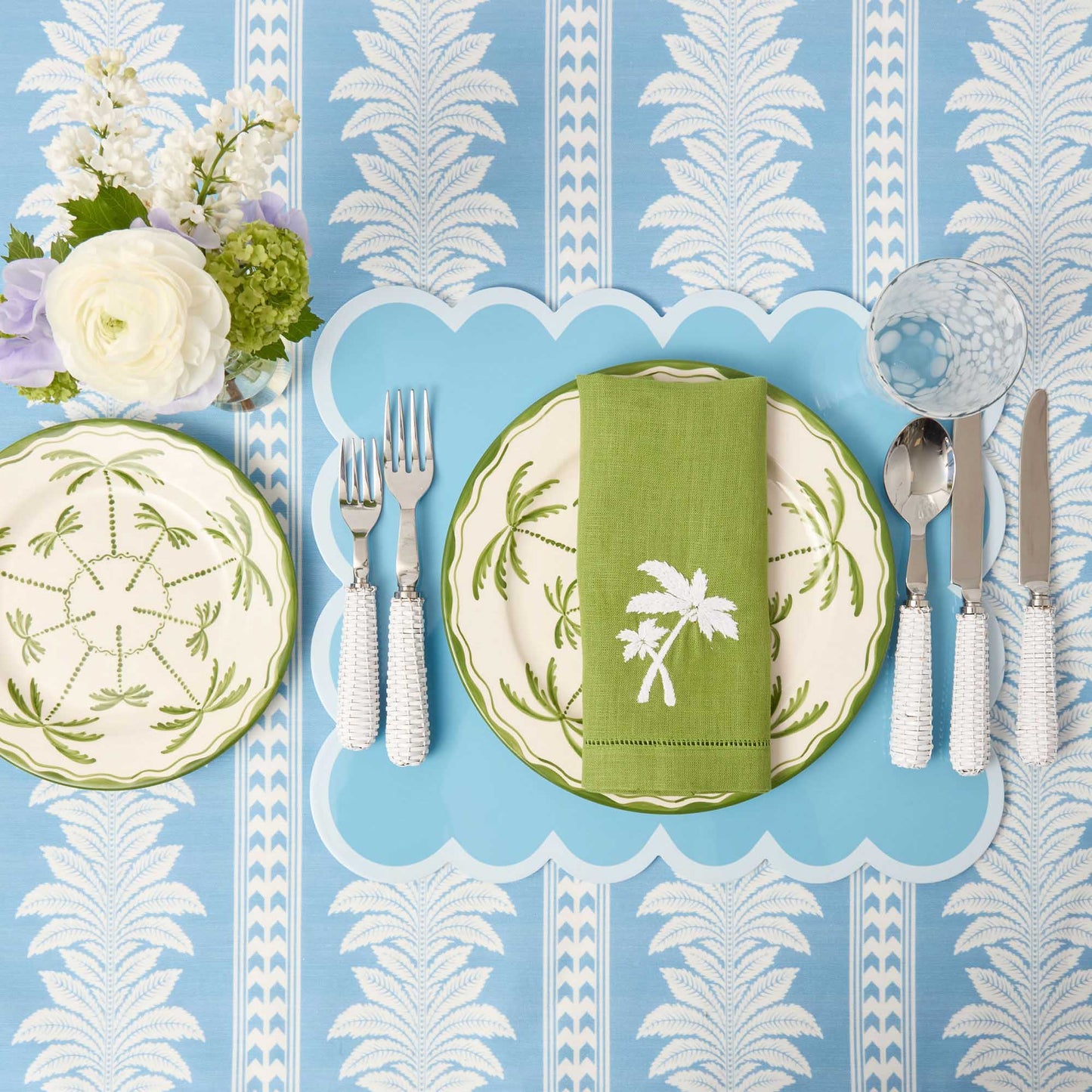 Assiettes plates Palmera (lot de 4)