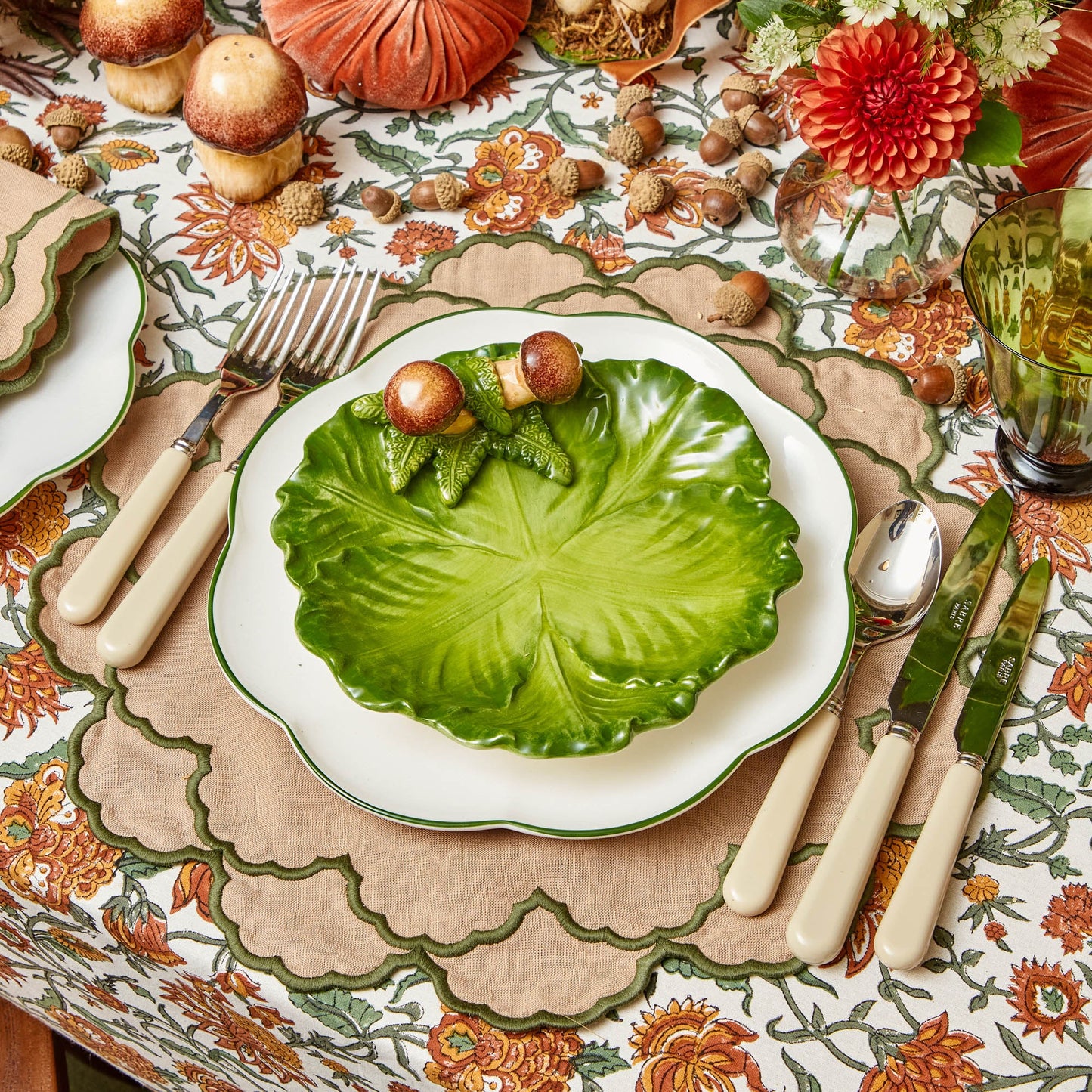 Assiette de chou aux cèpes