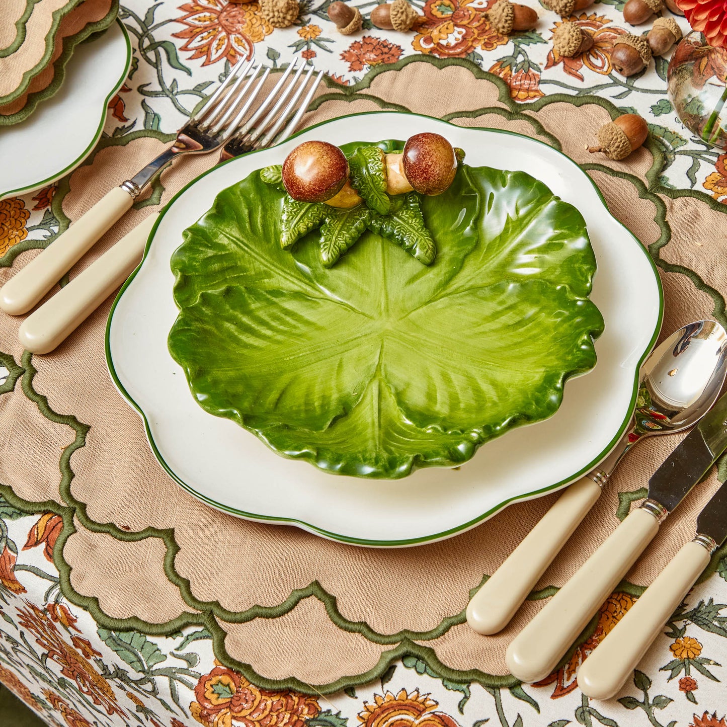 Assiette de chou aux cèpes