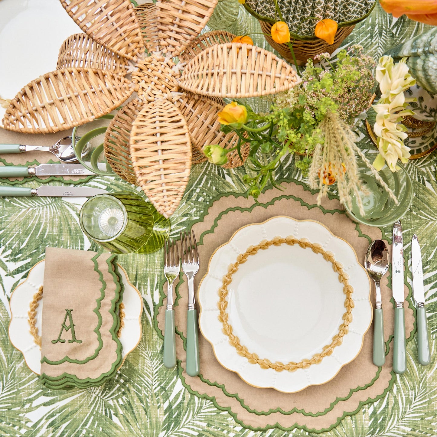Nappe Palmier Vert