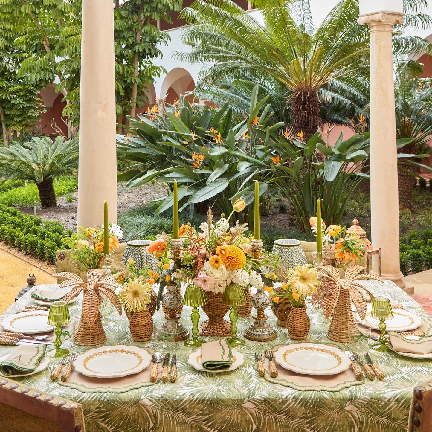 Nappe Palmier Vert