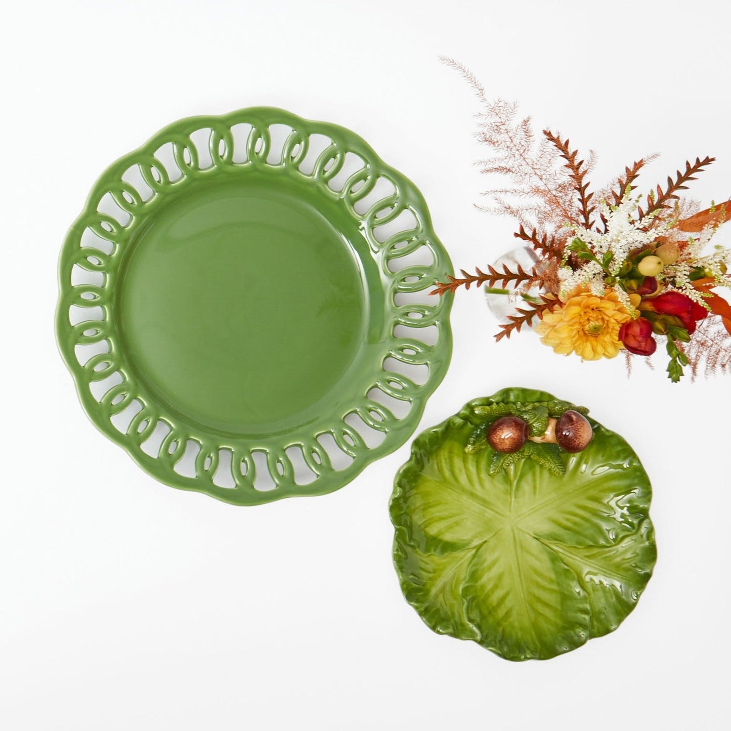 Assiette de chou aux cèpes