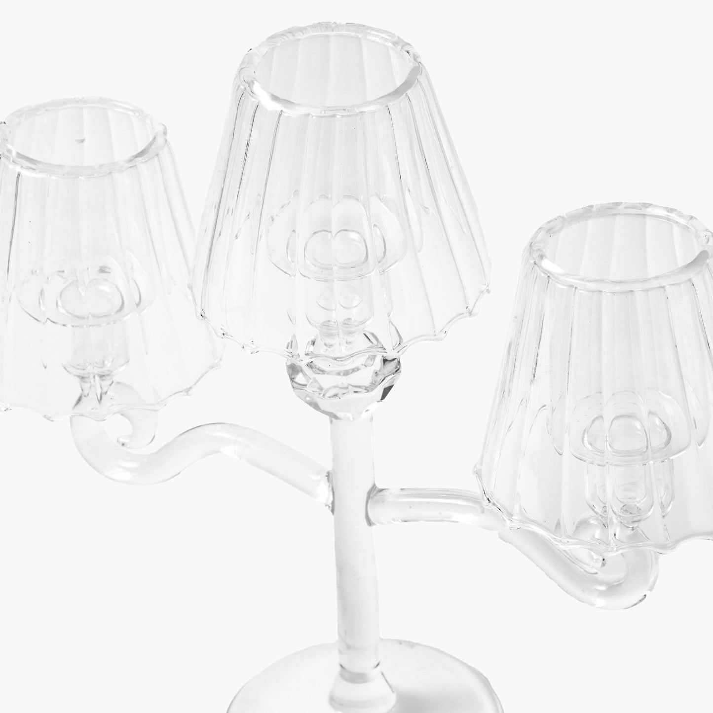 Lanterne en verre pour bougie chauffe-plat Candleabra