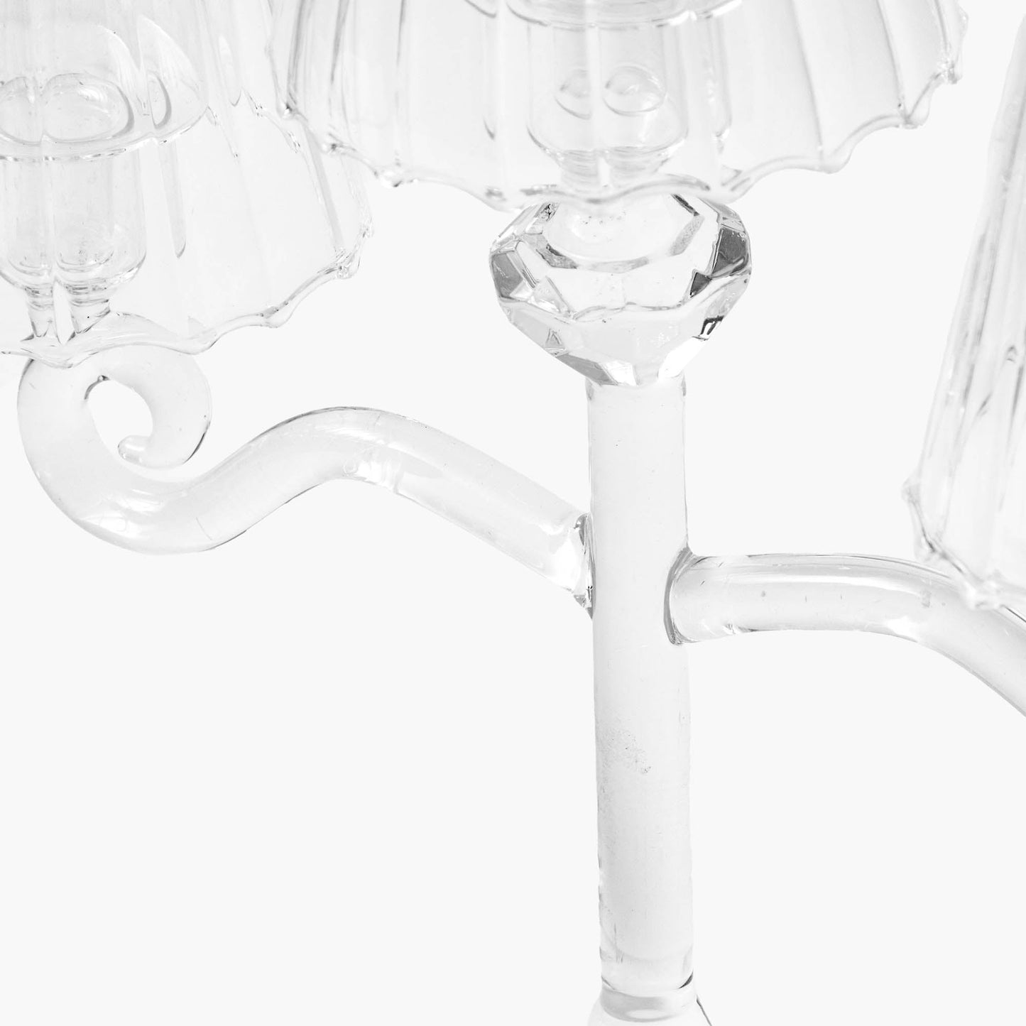 Lanterne en verre pour bougie chauffe-plat Candleabra