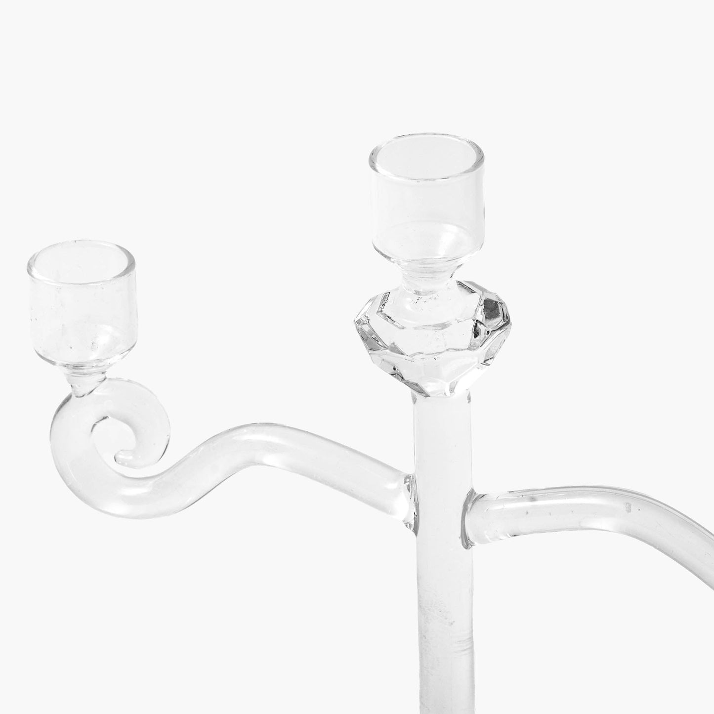 Lanterne en verre pour bougie chauffe-plat Candleabra