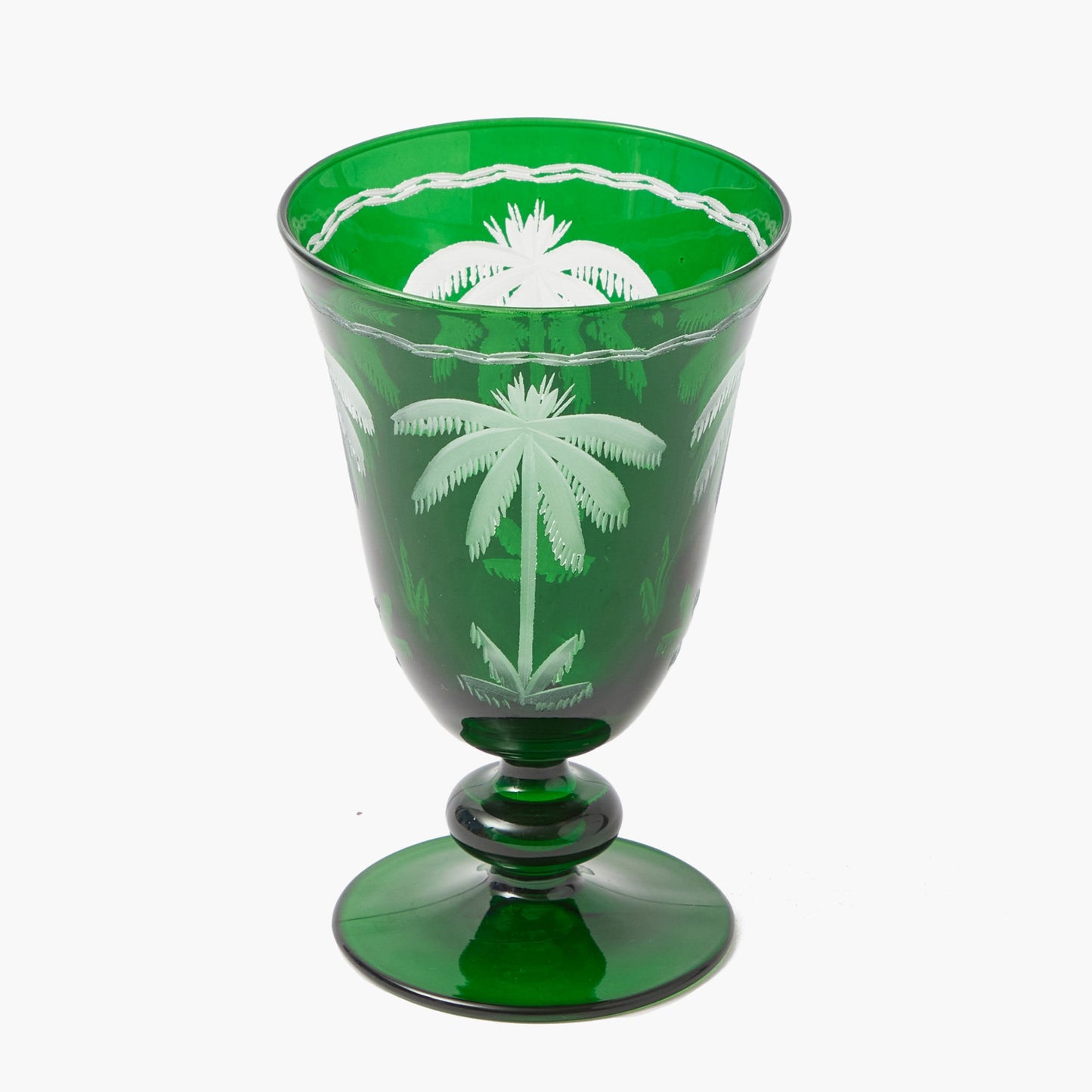Verres à palmier émeraude (lot de 8)