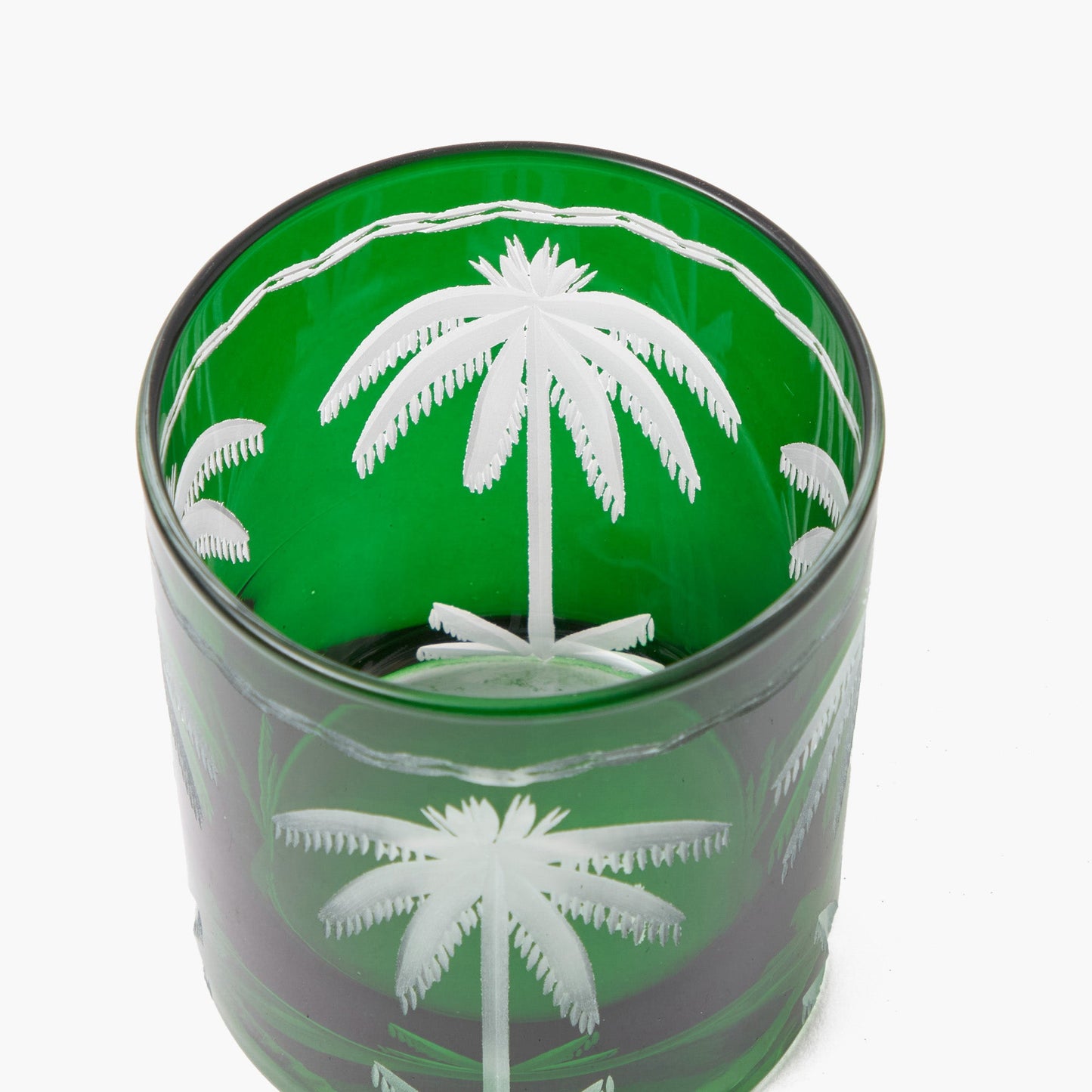 Verres Palmier Émeraude (Lot de 4)