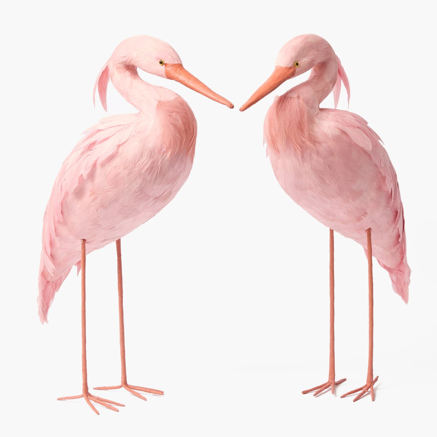 Cigogne rose Saskia (couple) - 60 cm
