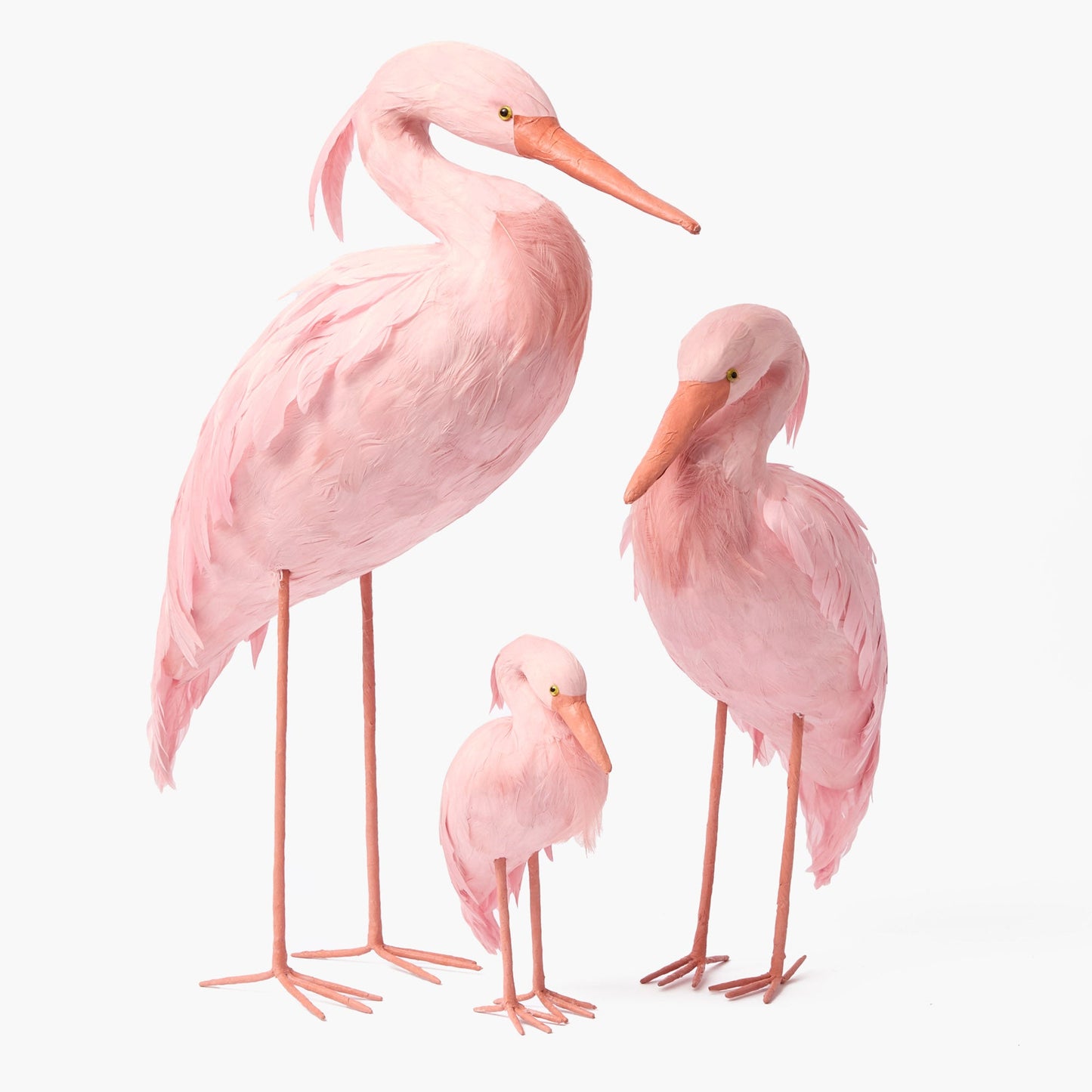 Cigogne rose Saskia (couple) - 60 cm