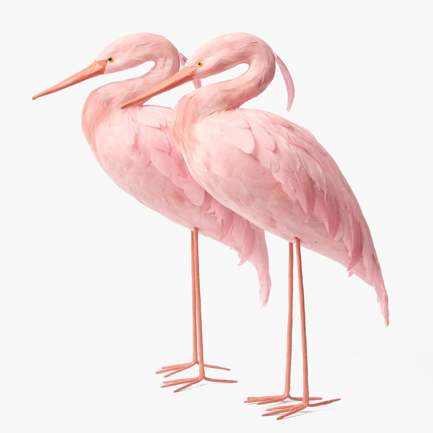 Cigogne rose Saskia (couple) - 60 cm